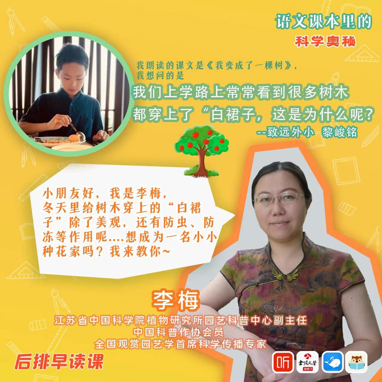 《后排早读课》—冬天给树木穿上“白裙子”的奥秘